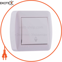 Кнопка звонка 711-0200-103 Цвет Белый/Белый 10AX 250V~