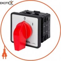 Пакетный переключатель LK40 / 2.211-ZP / 45 щитовой, с передней панелью, 3p, 0-1, 40А