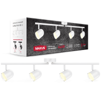 Спот світильник на 4 лампи MAXUS MSL-01C 4x4W 4100K білий, Maxus, 4-MSL-11641-CW