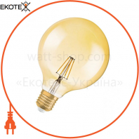 Лампа 1906 LED GLOBE 6,5W/824 230V FIL Gold DIM E27