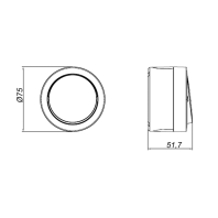 Вимикач 1-клавішний антрацит xOne, Ovivo, 406-250000-200