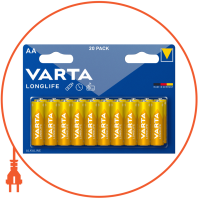 Батарейка VARTA LONGLIFE AA BLI 20 ALKALINE