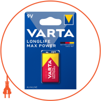Батарейка VARTA LONGLIFE MAX POWER 6LR61 BLI 1 шт