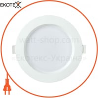 Світильник світлодіодний ДВО 1702 коло 12Вт 3000K IP40 білий IEK