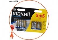 Щелочная батарейка Maxell Alkaline AAА/LR03 10шт/уп (5+5)blister