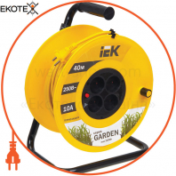 Котушка УК40 з термозахистом 4 місця 2P/40м 2х1,0мм2 GARDEN IEK
