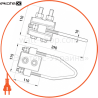 Анкерний ізольований затискач e.i.clamp.pro.120.150.a, посилення, 120-150 кв. мм, Enext, p021005