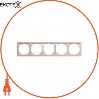 Рамка e.lux.10104L.5.fr.ivory 5-місцева, "слонова кістка", Enext, ins0040062