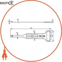 Enext s042202 пластиковый держатель e.f.es.rxj.02, для кабеля