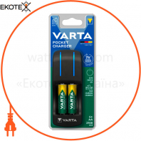 Зарядное устройство VARTA Pocket Charger EU with 4xAA 2100mAh + 2xAAA 800mAh