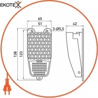 Enext p0810152 выключатель ножной e.fs.02 металлический