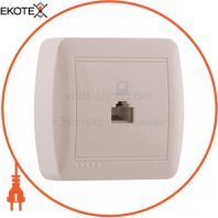 Розетка компьютерная 711-0300-139 Цвет Крем / Крем 16A 250V~