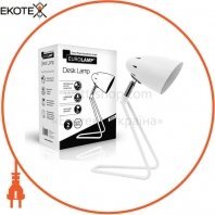 Світлодіодний EUROLAMP LED Світильник настільний металевий в скандинавському стилі білий Е14(32мм), Eurolamp, LED-TLS-1432(white)