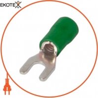 Ізольований наконечник вилочний e.terminal.stand.sv.1,25.5.green 0.5-1.5 кв. мм, зелений, Enext, s2036012