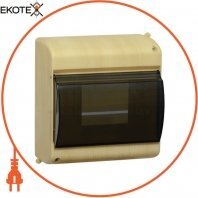 Бокс з прозорою кришкою КМПн 2/6 для 6-х автоматичних вимикачів (Сосна) IEK