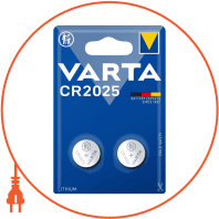 Батарейка VARTA CR 2025 BLI 2 LITHIUM