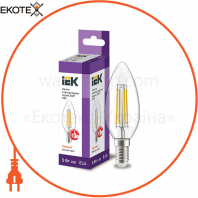 Лампа светодиодная C35 свеча прозрачная 5Вт 230В 3000К E14 серия 360° IEK