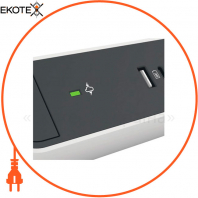 Подовжувач ПРЕМІУМ 5х2К+З розеток 16 А з USB A+C, із ПЗІП, з кабелем 1,5 м, колір Білий/Чорний, Legrand, 694510