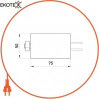 Enext l0420006 конденсатор capacitor.50, 50 мкф