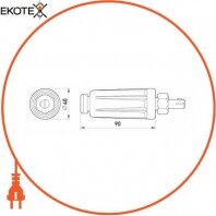Штекер силовий однополюсний переносний, 50-95 кв. мм, max I=315A, Enext, 3499-300