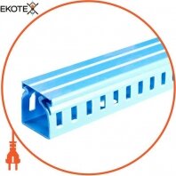 Короб пластиковый перфорированный e.trunking.perf.stand.100.60, 100х60мм, голубой 2м