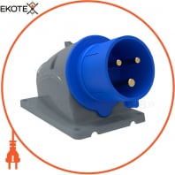 Вилка стаціонарна ССІ-523 32А-6ч/200-250В 2P+PE IP44 MAGNUM IEK