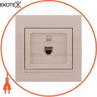Розетка комп'ютерна 702-0303-139 Колір Крем / Крем 1 шт. RJ 45 CAT5 роз'єм