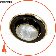 Встраиваемый светильник Feron 301 R-50 черный золото 17512
