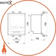 Мотор-редуктор e.industrial.ukm.400.MDX.220, 220В, Enext, i0080003