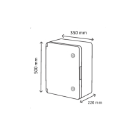 Бокс монтажний пластиковий 350х500х220мм, Horoz Electric, 800-700-007