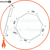 Кришка хрестовини W:500, H:10 мм, Enext, 350-K