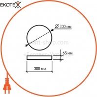 Світлодіодний EUROLAMP LED Світильник круглий накладний deco Botticelli 16W 4000K, Eurolamp, LED-NLR-16W/4-N3(deco)