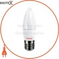 Светодиодная LED лампа свеча 6w 220В E27 4100К Sokol