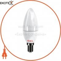 Світлодіодна LED лампа свічка 6w 220В E14 4100К Sokol