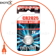 Литиевая батарейка Maxell "таблетка" CR2025 1шт/уп