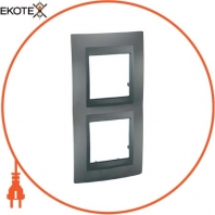 Unica Top - декоративна рамка - 2 gangs, V71 - graphite
