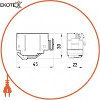 Enext i0020001 дополнительный сигнальный контакт e.industrial.ukm.60.b