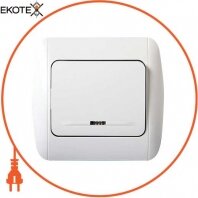 Enext s035040c выключатель e.install.stand.811l+f.cer одноклавишный с подсветкой с рамкой