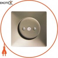 Панель e.lux.12211L.pn.nickel для розетки без з/к, "нікель"