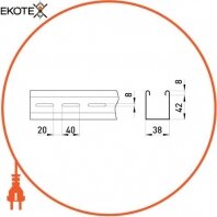 Enext i0490001 труба металлическая e.industrial.pipe.thread.1/2 с резьбой , 3.05 м