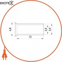 Неізольований наконечник e.terminal.stand.en.6.12 6,0 кв. мм, L=12 мм, Enext, s4038011