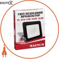 Прожектор светодиодный MAGNUM FL ECO LED 100Вт slim 6500К IP65_