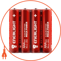 Батарейка ENERLIGHT MEGA POWER AAA FOL 4