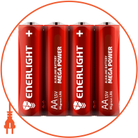 Батарейка ENERLIGHT MEGA POWER AA FOL 4