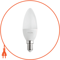 Лампа світлодіодна Philips LED Candle 6-60W E14 827 B35NDFR RCA