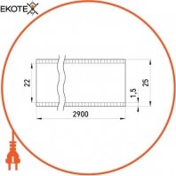 Труба ПВХ e.pipe.stand.25.15 d25х1,5х2900мм, Enext, s1035003