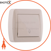 Кнопка дзвінка 711-0300-103 Колір Крем / Крем 10AX 250V~
