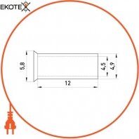 Enext s4038012 неизолированные наконечник e.terminal.stand.en.10.12 10,0 кв.мм, l = 12 мм