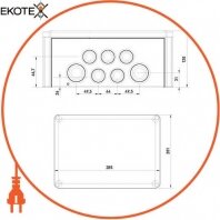 Коробка розподільна Obo Bettermann T 350, Enext, 2007125