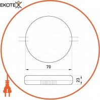 Трансформатор електронний e.trans.electron.round.230.12.60, круглий, Enext, l011017